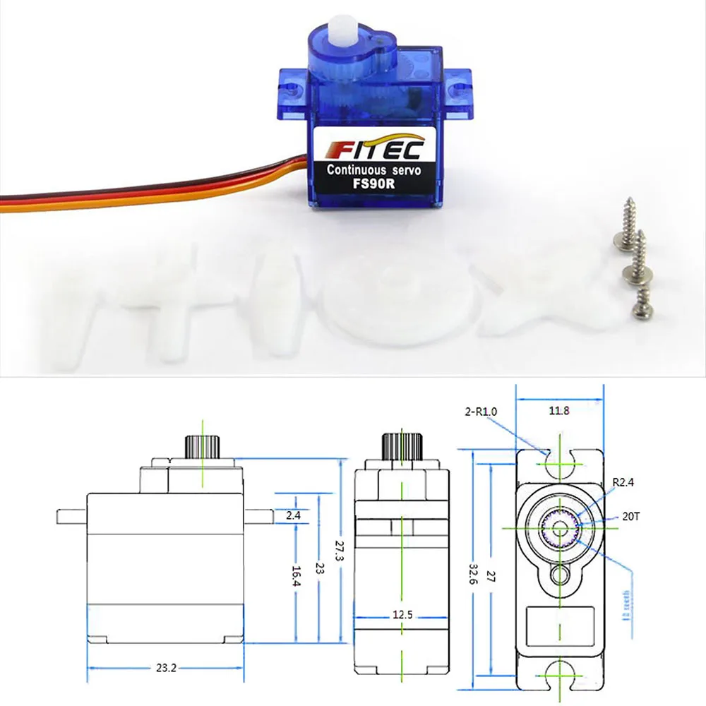 Feetech Mini FS90R Micro Servo - Rc Helicopter Servo recensione e prezzo